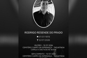 Rodrigo faleceu aos 48 anos e deixa um filho de 6 - (crédito: Foto: Divulgação) Rodrigo faleceu aos 48 anos e deixa um filho de 6 - (crédito: Foto: Divulgação)