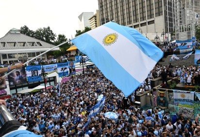 Derrota para a Espanha causou grande repercuss&atilde;o e argentinos reagem a provoca&ccedil;&otilde;es; presidente Milei diz que se trata de uma campanha "anti-argentina"
 -  (crédito: Roberto Schmidt/AFP)