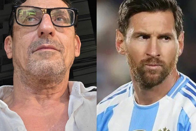 Tuca Andrada criticou Messi - (crédito: Montagem/Reprodução) Tuca Andrada criticou Messi - (crédito: Montagem/Reprodução)
