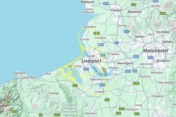 Voo de teste saiu de Liverpool e teve duração aproximada de duas horas -  (crédito: reprodução/Flightradar24 )