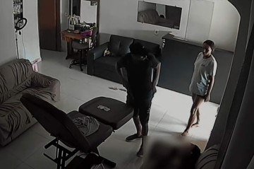 PCDF divulga imagem de casal que invadiu casa e agrediu mulher por dívida na Candangolândia -  (crédito: PCDF/Divulgação)