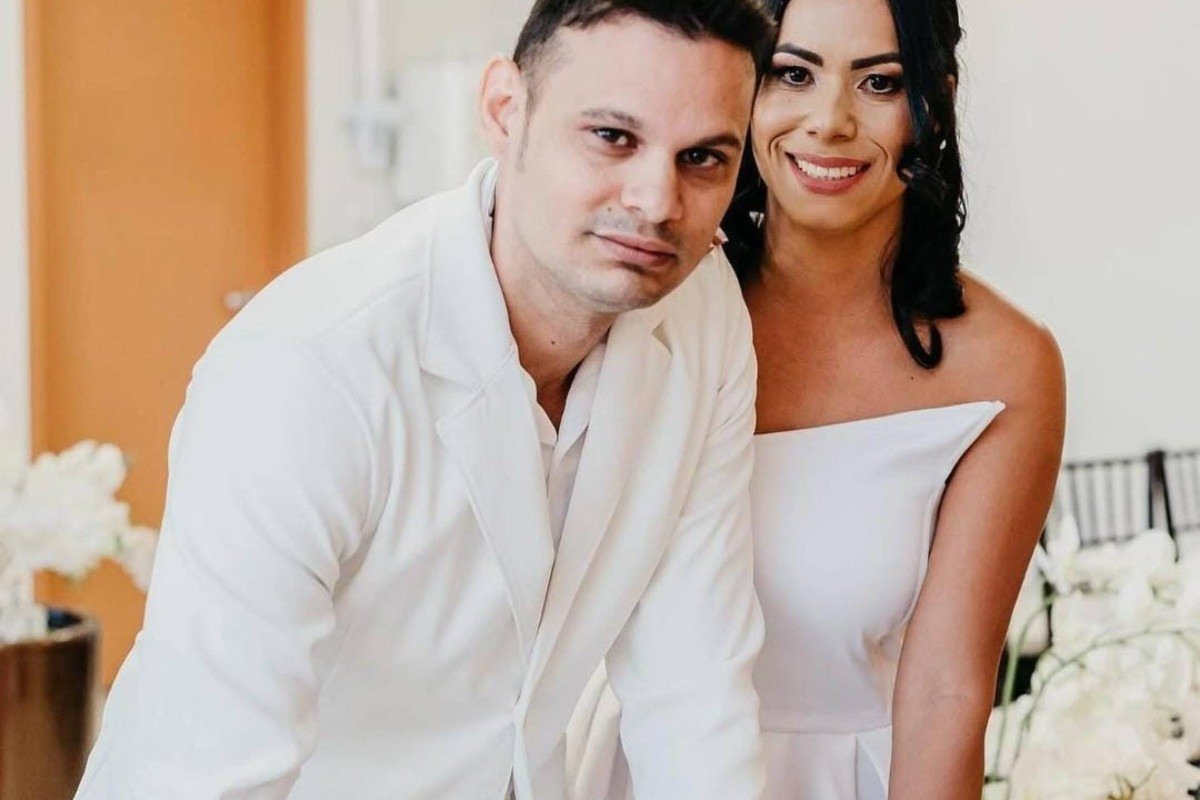 O casal Leonardo de Oliveira Campos, 42, e Rayane Lins Farias Campos, 38