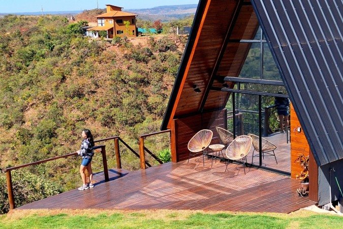 A Cabana Mirante do Serrado fica a 16km de Brasília e está com ocupação entre 85% e 100% nos fins de semana - (crédito: Carlos Vieira CB/DA Press. ) A Cabana Mirante do Serrado fica a 16km de Brasília e está com ocupação entre 85% e 100% nos fins de semana - (crédito: Carlos Vieira CB/DA Press. )