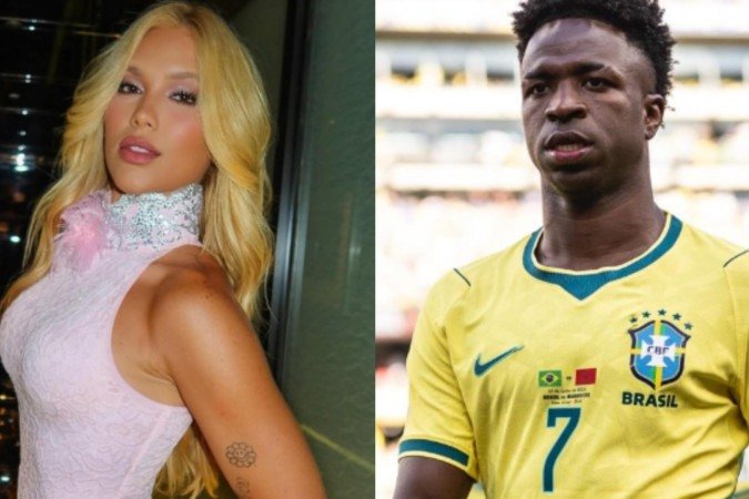 Vini Jr. é filmado por Virginia e gesto do atleta chama atenção - (crédito: Reprodução/Instagram) Vini Jr. é filmado por Virginia e gesto do atleta chama atenção - (crédito: Reprodução/Instagram)