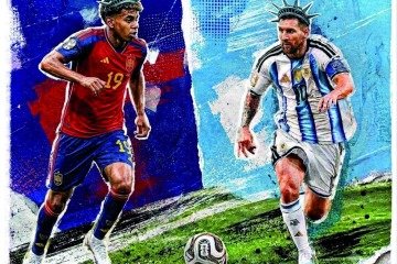 capa esporte final espanha x argentina - (crédito: editoria de arte) capa esporte final espanha x argentina - (crédito: editoria de arte)
