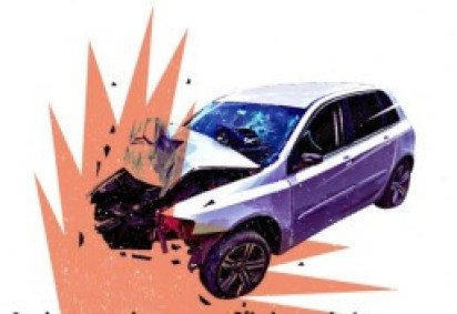 Carro bateu contra uma carreta em Samambaia -  (crédito: Arte) -Carro bateu contra uma carreta em Samambaia -  (crédito: Arte)