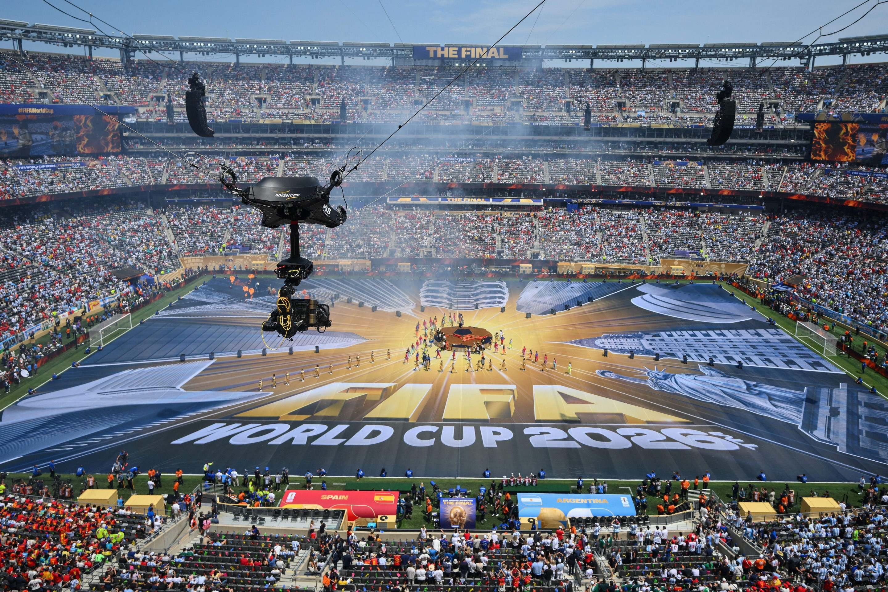 MetLife Stadium, em Nova J&eacute;rsei, pronto para receber a final da Copa do Mundo entre Argentina x Espanha      