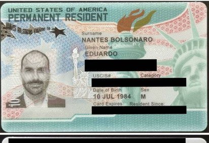Greencard concedido a Eduardo -  (crédito: Imagem cedida)