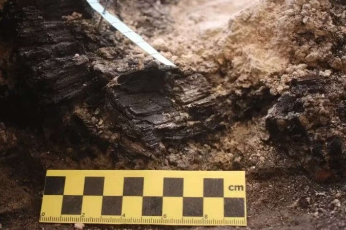 As vigas parecem ter servido como cobertura de um pátio interno em um edifício do período do Primeiro Templo - (crédito: Divulgação/IAA) As vigas parecem ter servido como cobertura de um pátio interno em um edifício do período do Primeiro Templo - (crédito: Divulgação/IAA)