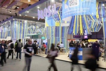 Estande do Sebrae no Web Summit do ano passado, na capital portuguesa -  (crédito: Divulgação/Sebrae Lisboa)
