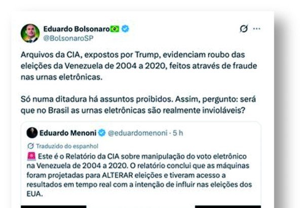 tweet eduardo bolsonaro