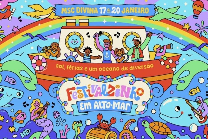 PromoAção revela 'Festivalzinho em Alto-Mar' e surpreende fãs - (crédito: Divulgação) PromoAção revela 'Festivalzinho em Alto-Mar' e surpreende fãs - (crédito: Divulgação)