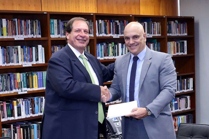 Os ministros Luis Felipe Salomão, do STJ, e Alexandre de Moraes, do STF 