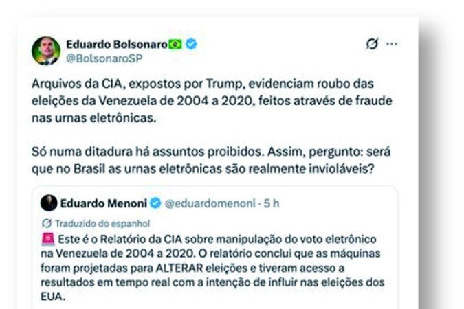 tweet eduardo bolsonaro