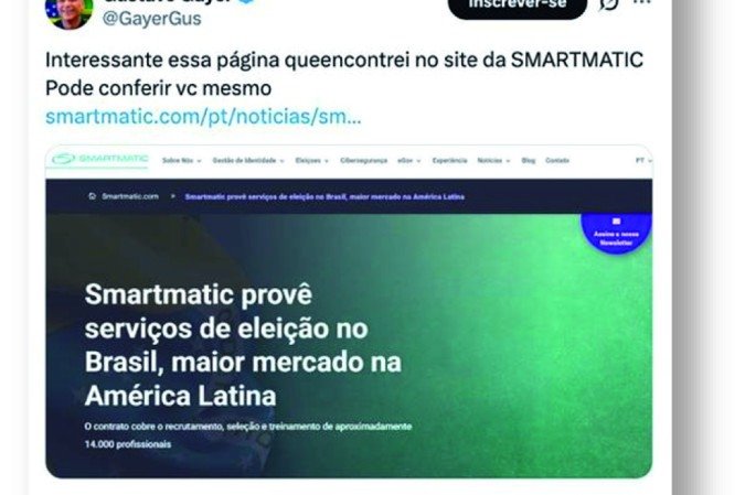 A federação pede que o TSE ordene a remoção de publicações de Gayer, Eduardo Bolsonaro e Júlia Zanatta 