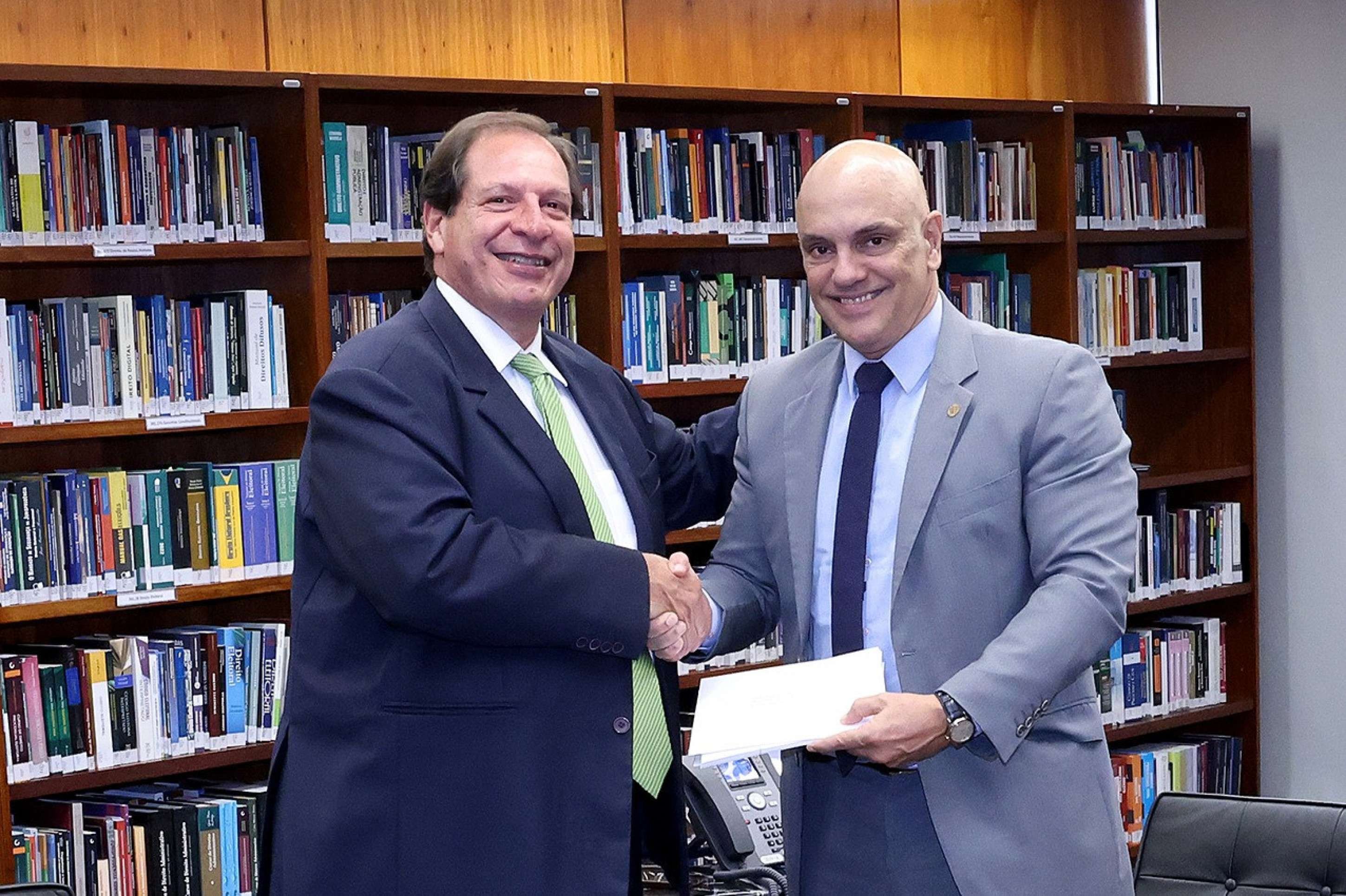 Os ministros Luis Felipe Salom&atilde;o, do STJ, e Alexandre de Moraes, do STF 