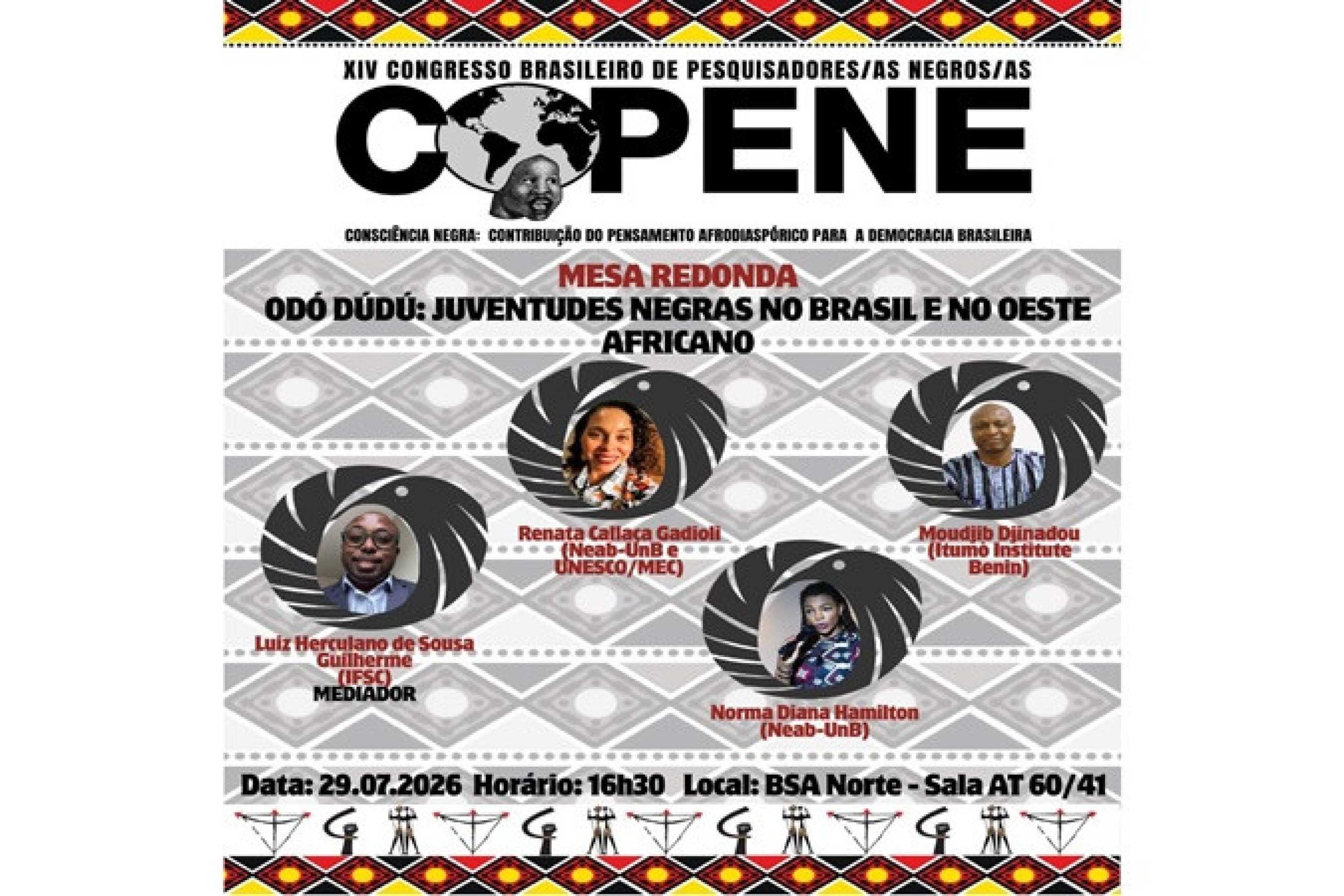 Mesa no Copene debate juventude negra no Brasil e na África Ocidental com jurista do Benin