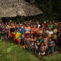 Uma das línguas oficiais do Amazonas, o kanamari é falado por até três mil pessoas no Vale do Javari, mas invasões territoriais e contatos frequentes com o idioma português a colocam em risco de desaparecer -  (crédito: Bruno Kelly/Amazônia Real/Divulgação )