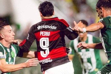 Pedro marca golaço em vitória do Flamengo contra a Chapecoense -  (crédito: Foto: Adriano Fontes / Flamengo)