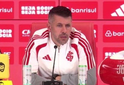 Treinador defende atuação da equipe e afirma que resultado não refletiu o desempenho em campo -  (crédito: Foto: Divulgação/Internacional) -Treinador defende atuação da equipe e afirma que resultado não refletiu o desempenho em campo -  (crédito: Foto: Divulgação/Internacional)