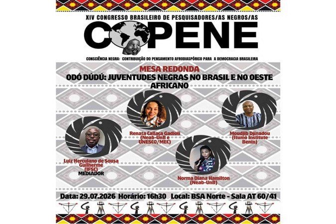 O painel reúne o jurista e escritor beninense Moudjib Djinadou, fundador e diretor executivo do Instituto Itumò, centro independente de pesquisa e prospectiva estratégica com sede em Porto-Novo, no Benin -  (crédito: Divulgação/Copene)