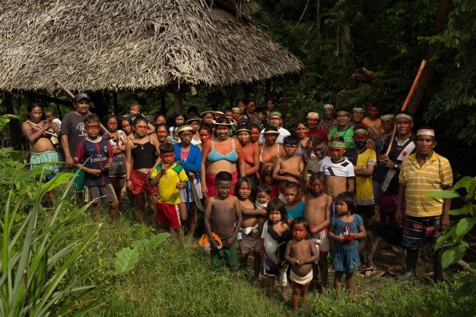 Uma das línguas oficiais do Amazonas, o kanamari é falado por até três mil pessoas no Vale do Javari, mas invasões territoriais e contatos frequentes com o idioma português a colocam em risco de desaparecer - (crédito: Bruno Kelly/Amazônia Real/Divulgação ) Uma das línguas oficiais do Amazonas, o kanamari é falado por até três mil pessoas no Vale do Javari, mas invasões territoriais e contatos frequentes com o idioma português a colocam em risco de desaparecer - (crédito: Bruno Kelly/Amazônia Real/Divulgação )