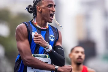 Piu ainda tem chance de garantir um segundo pódio no Troféu Brasil, em sua prova predileta, os 400m com barreiras - (crédito: Gustavo Alves/CBAT) Piu ainda tem chance de garantir um segundo pódio no Troféu Brasil, em sua prova predileta, os 400m com barreiras - (crédito: Gustavo Alves/CBAT)