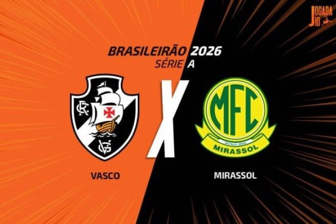 Vasco e Mirassol se encaram pelo Brasileirão - (crédito: Arte: Jogada10) Vasco e Mirassol se encaram pelo Brasileirão - (crédito: Arte: Jogada10)