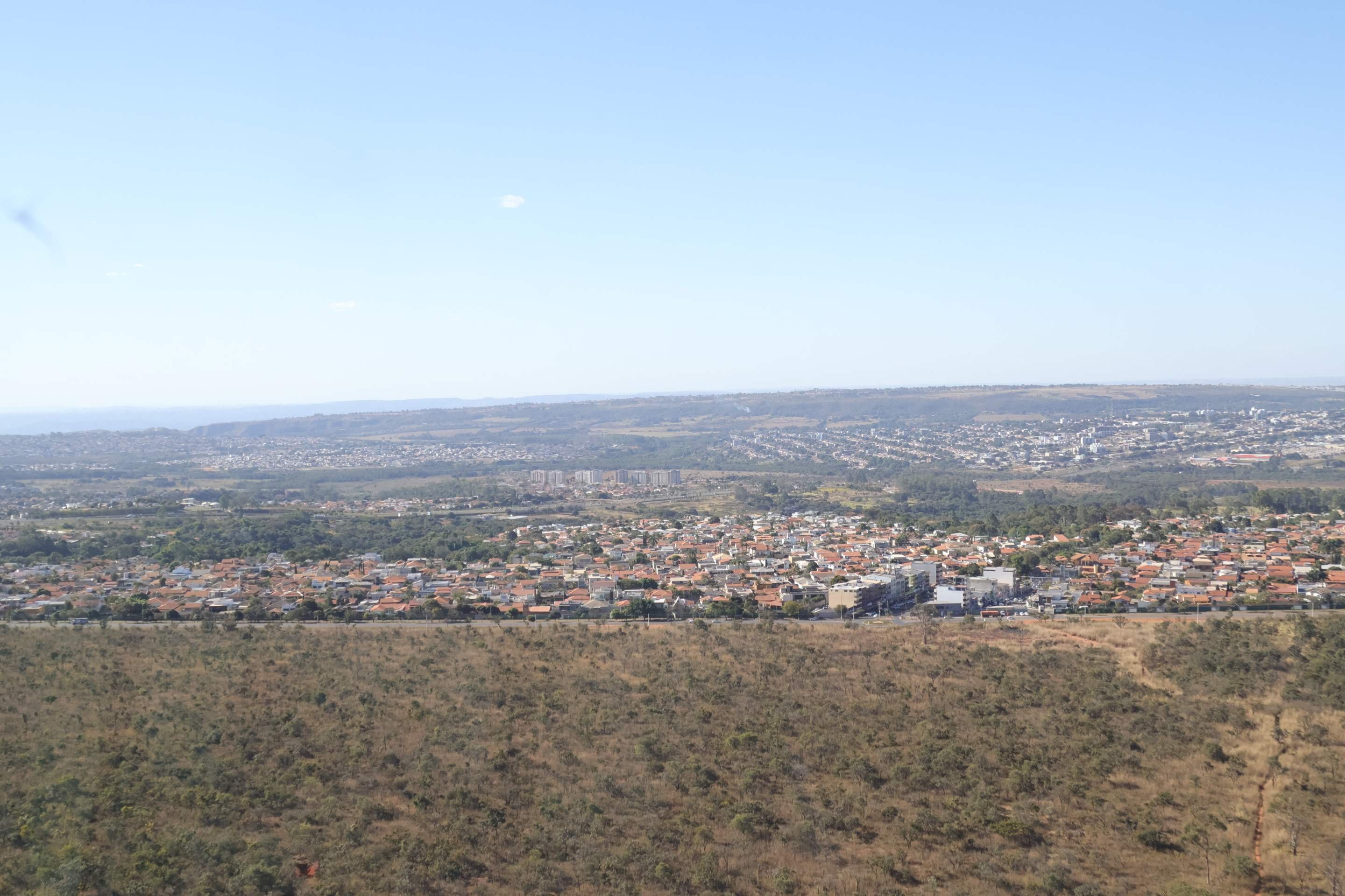 Vista do Mirante 360&deg; da Torre de TV Digital para a imensid&atilde;o da capital do pa&iacute;s