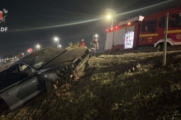Sinistro de trânsito na EPTG neste sábado (25/7) - (crédito: CBMDF) Sinistro de trânsito na EPTG neste sábado (25/7) - (crédito: CBMDF)