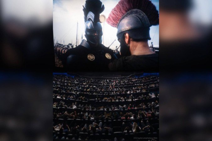 Exibição de A Odisseia em IMAX 70 mm - (crédito: Reprodução/Instagram) Exibição de A Odisseia em IMAX 70 mm - (crédito: Reprodução/Instagram)