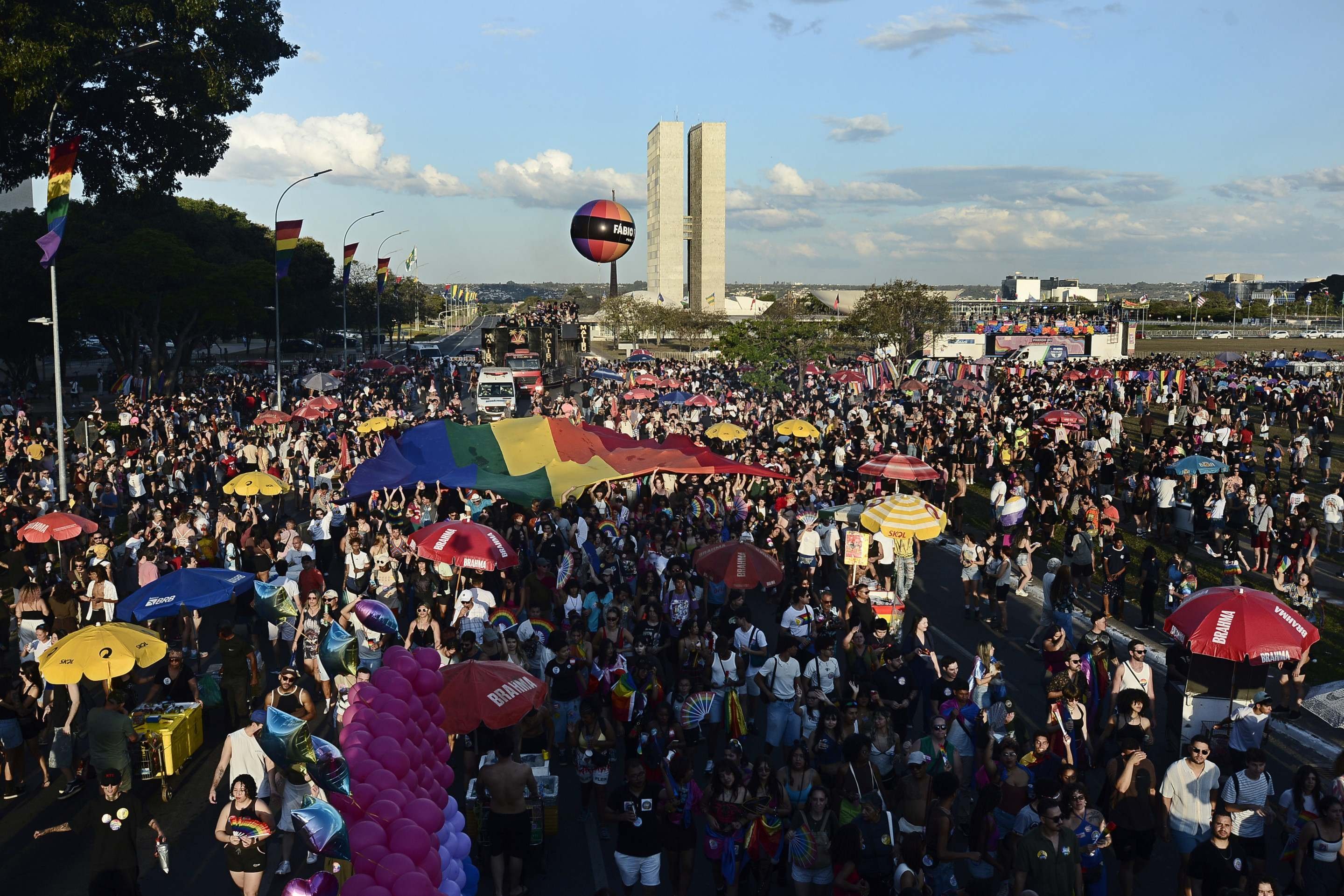  26/07/2026. Cr&eacute;dito: Minervino J&uacute;nior/CB/D.A Press. Brasil.  Brasilia - DF. Parada do orgulho gay na Esplanada