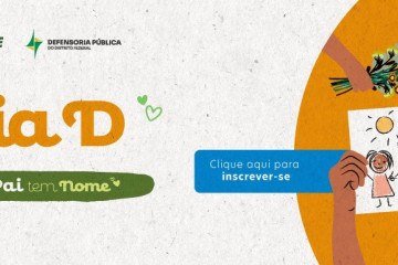 Projeto 'Meu Pai Tem Nome' oferece sessões e testes de paternidade em evento na Asa Norte -  (crédito: Divulgação / DPDF)