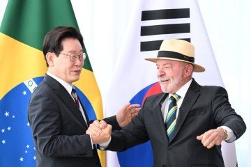 A agenda de Lee Jae-myung em Brasília tem como foco o fortalecimento da cooperação bilateral; pauta inclui terras raras e minerais críticos -  (crédito: Carlos Vieira/CB/DA.Press)