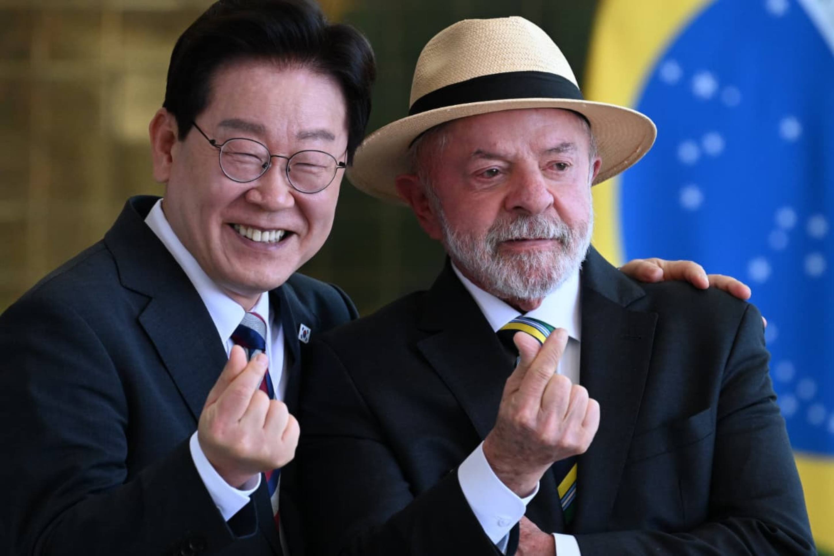 Lula cita 'Guerreiras do K-Pop' ao receber presidente da Coreia do Sul