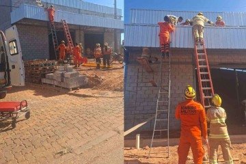 O CBMDF ressalta a importância do uso de equipamentos de proteção individual (EPIs) adequados -  (crédito: Divulgação/CBMDF)