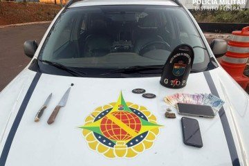 PM prende suspeito de dupla tentativa de homicídio e recupera veículo roubado -  (crédito: PMDF/Divulgação)