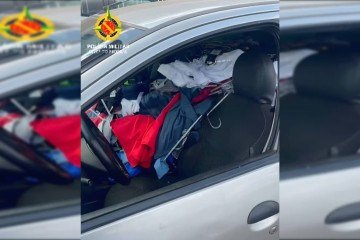 Roupas roubadas foram recuperadas -  (crédito: PMDF/Divulgação)
