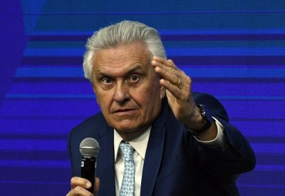 Ronaldo Caiado iniciou campanha eleitoral na regi&atilde;o do Entorno do Distrito Federal no domingo (16) -  (crédito:  Marcelo Ferreira/CB/D.A Press)