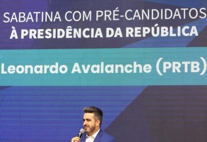  28/07/2026 Davi Pereira/CB/D.A Press Leonardo Avalanche(PRTB) esteve presente na sabatina promovida pelo Correio Braziliense.
     -  (crédito:  Davi Pereira/CB/D.A Press)