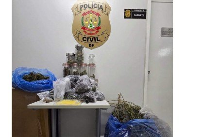 Droga foi apreendida em condomínio -  (crédito: PCDF/Divulgação) -Droga foi apreendida em condomínio -  (crédito: PCDF/Divulgação)