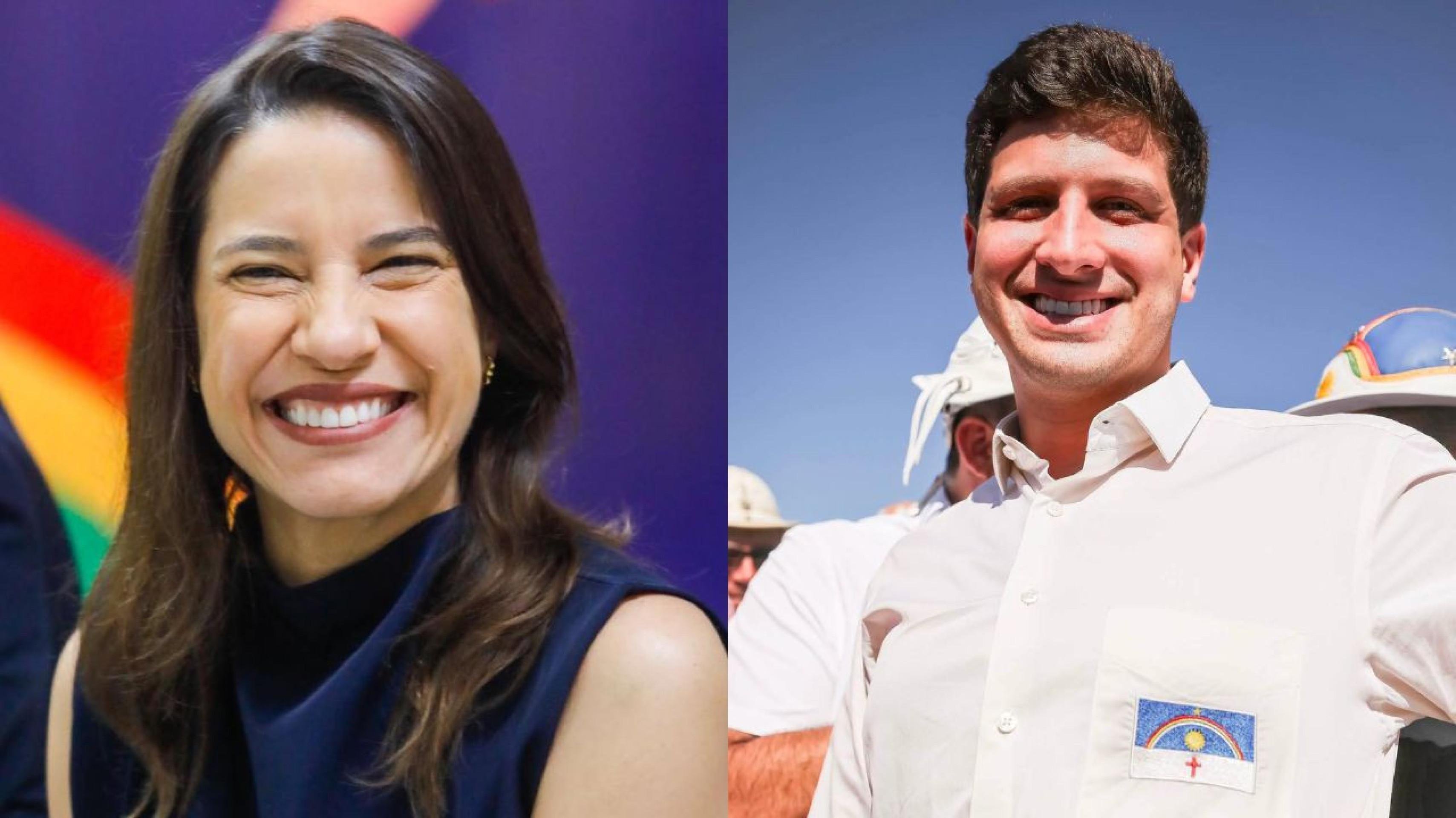 No 1º turno em Pernambuco, Raquel Lyra tem 44% e João Campos, 36%