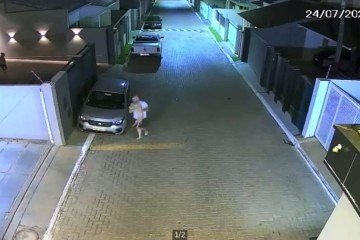 Caso ocorreu no Condomínio Summer Ville, em Vicente Pires, e foi gravado por câmeras de segurança -  (crédito: Material cedido ao Correio)