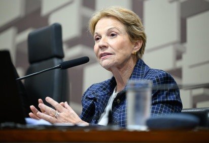 Assessoria da parlamentar confirmou o encontro dela com Flávio, mas disse que 'nada está decidido' -  (crédito: Andressa Anholete/Agência Senado     )