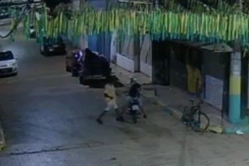 Vítima tentou fugir enquanto era perseguida pelo agressor -  (crédito: Material cedido ao Correio)