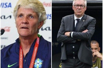 Pia Sundhage e Carlo Ancelotti - (crédito: Pedro UGARTE / AFP - Patrick Hamilton/AFP) Pia Sundhage e Carlo Ancelotti - (crédito: Pedro UGARTE / AFP - Patrick Hamilton/AFP)
