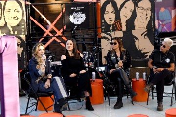 Espa&ccedil;o debate protagonismo feminino no mundo das motos no pen&uacute;ltimo dia de Capital Moto Week -  (crédito: Ed Alves/CB/DA Press)