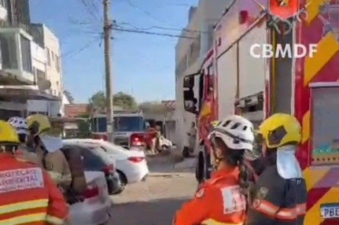 Novo incêndio por vazamento de botijão deixa dois feridos em Taguatinga - (crédito: Divulgação / CBMDF) Novo incêndio por vazamento de botijão deixa dois feridos em Taguatinga - (crédito: Divulgação / CBMDF)