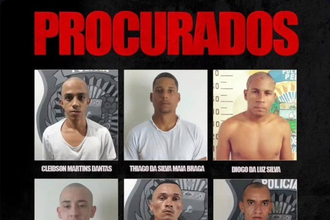 Fugitivos - (crédito: Divulgação/Seap-RN) Fugitivos - (crédito: Divulgação/Seap-RN)