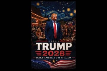 Trump simula terceiro mandato com IA - (crédito: Truth Social/Reprodução) Trump simula terceiro mandato com IA - (crédito: Truth Social/Reprodução)